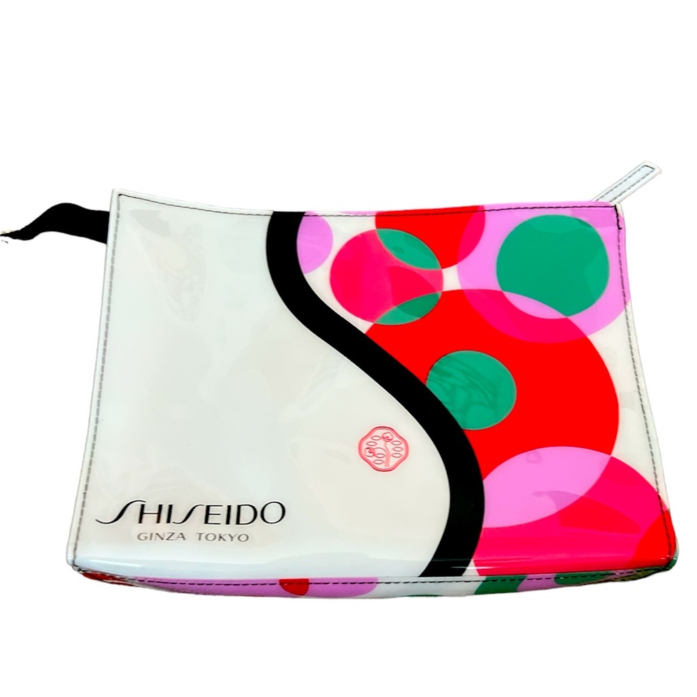 Shiseido -  Glossy Cosmetic Bags White Multicolor